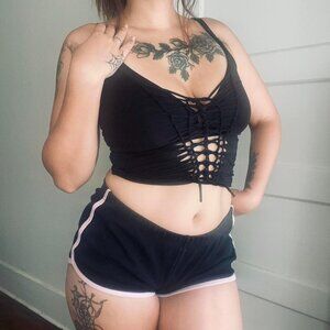 subversive goth slitweave tank top ✩₊˚.⋆⁺₊✧